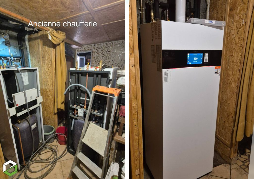 Remplacement d’une chaudière Gaz par un modèle Viessmann à condensation THPE à Château-Arnoux-Saint-Auban