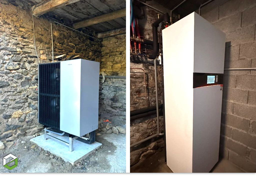 Installation d’une pompe à chaleur Air/Eau Viessmann à Digne-les-Bains