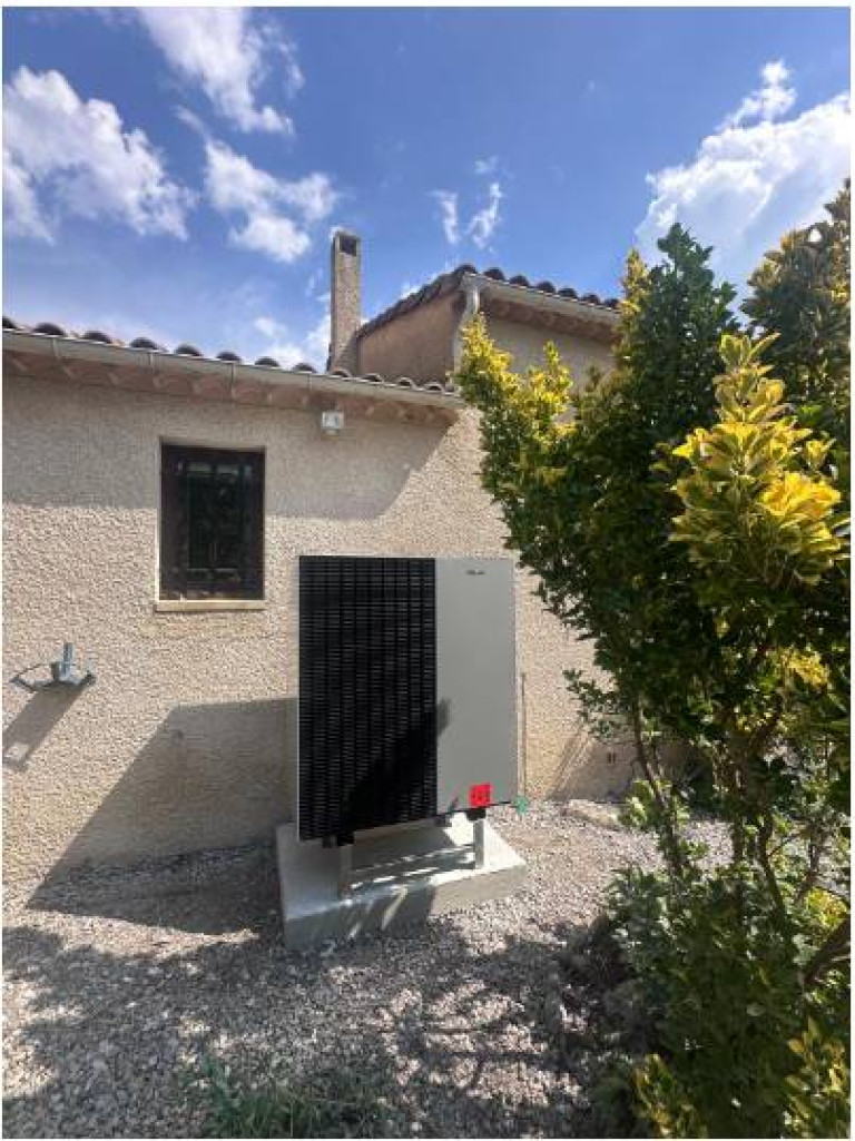 Remplacement d'une chaudière Fioul par une pompe à chaleur air/eau Viessmann à Le Brusquet