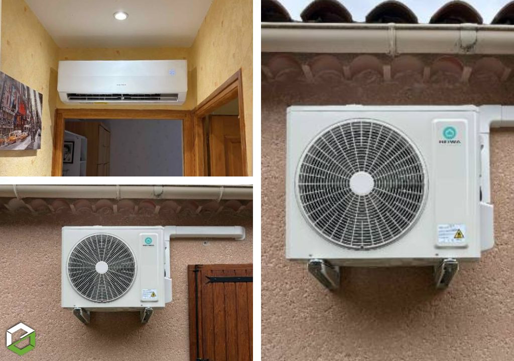 Installation complète d’une PAC Air Air Heiwa à Volonne