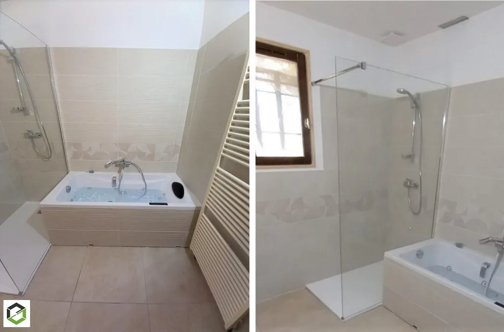 Rénovation complète de salle de bain à Thoard